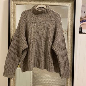 Aerie Oversized Mock Neck Sweater